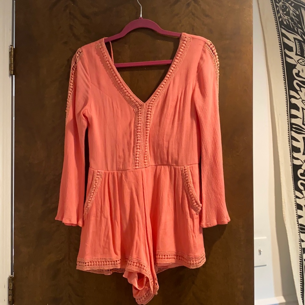 SUMMER CORAL ROMPER🌞